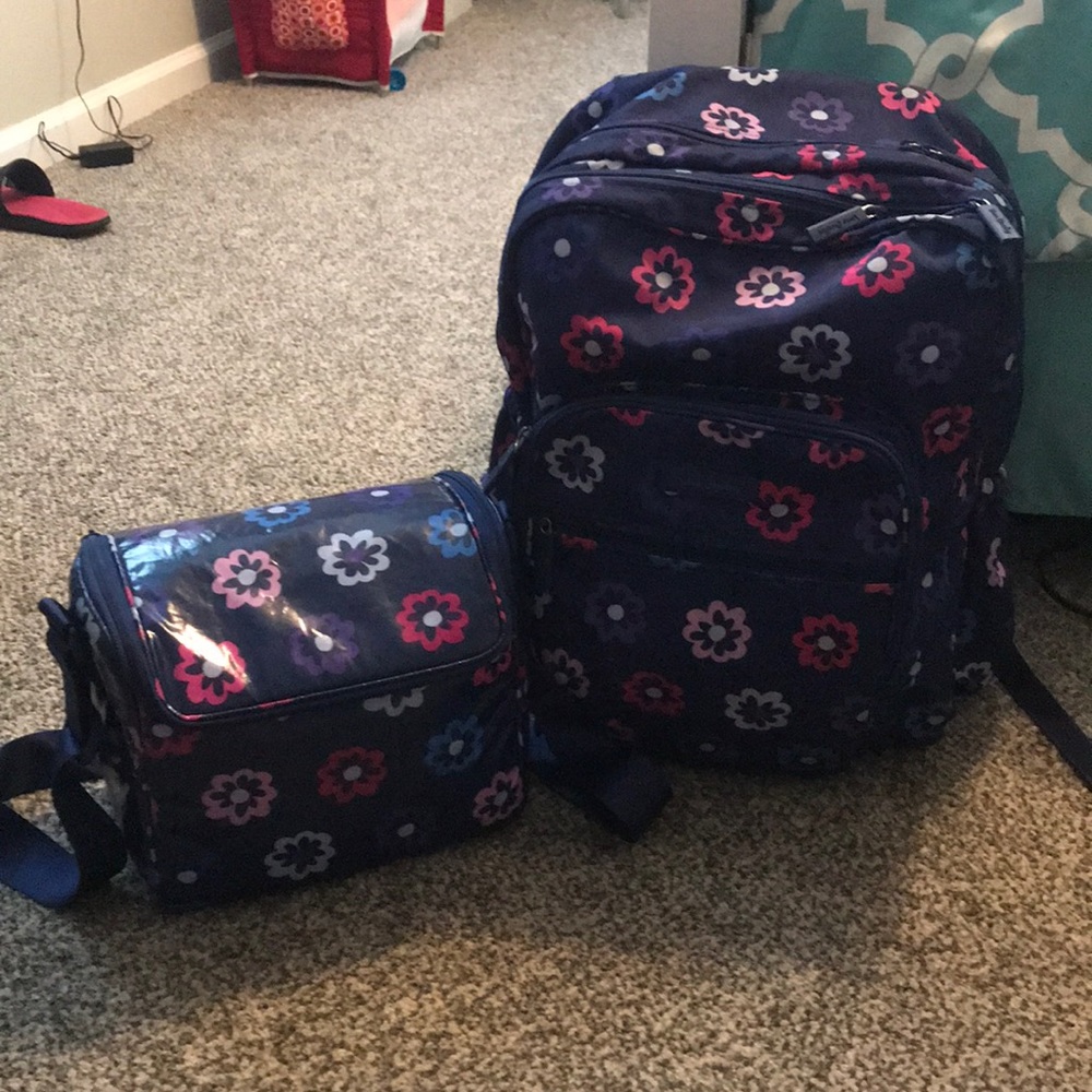 Vera Bradley backpack and lunch box set